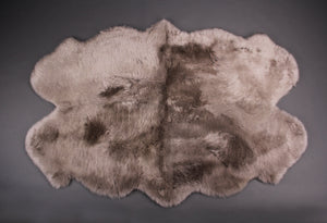 Australian Lambs Wool Rug Sheepskin Grey Long Wool Rug