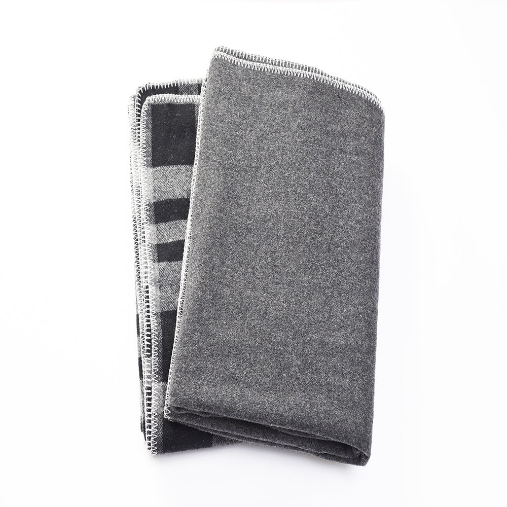 100% Pure Australian Wool Throws Ausgolden Large Plaid Wool Blankets