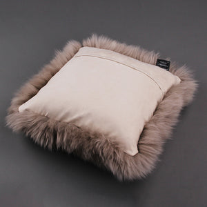 sheep fur cushion