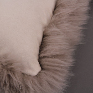sheep fur cushion