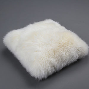 sheepskin throw cushion