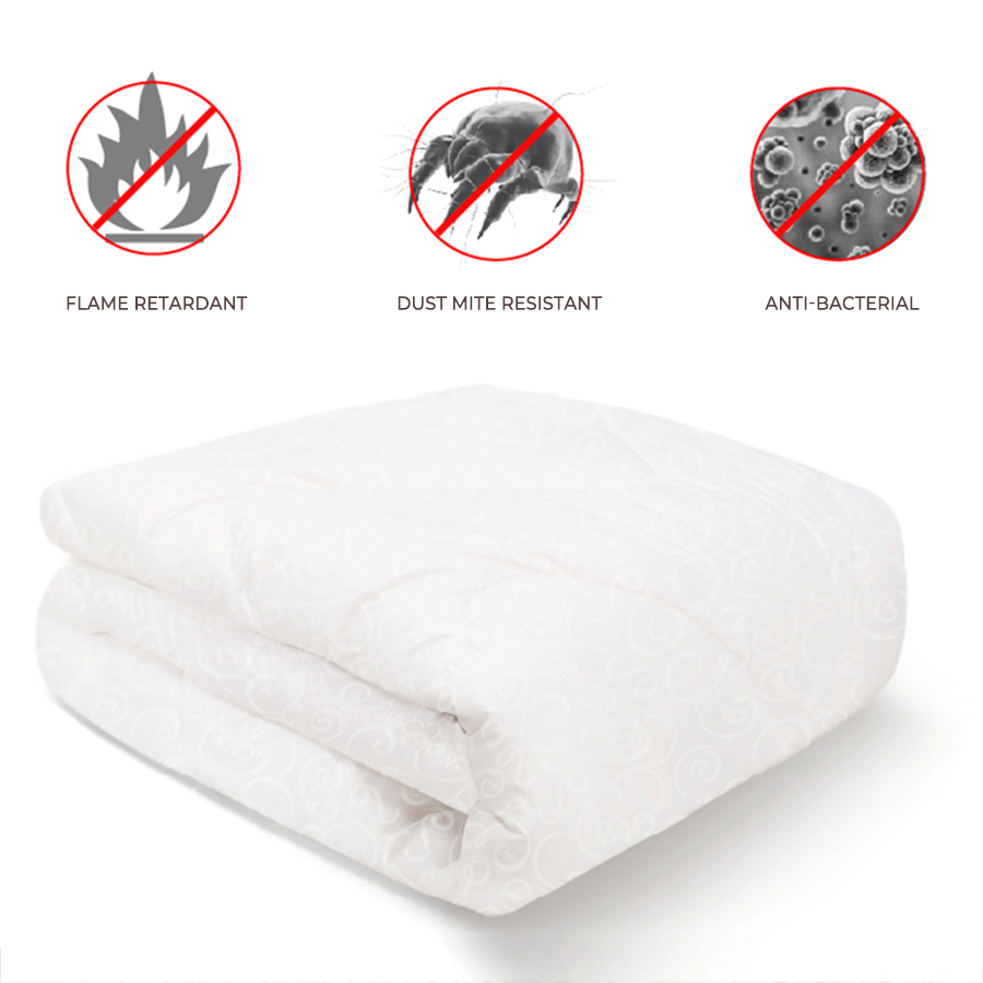 All-Season Wool Comforter Ausgolden Washable Soft Wool Quilt