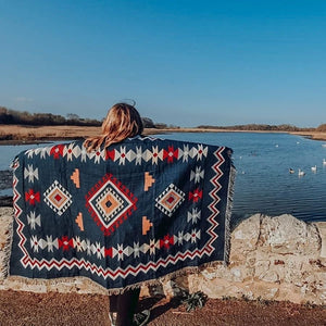 Retro Knitted Bohemian Throw Afghan Blankets