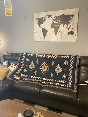 Retro Knitted Bohemian Throw Afghan Blankets