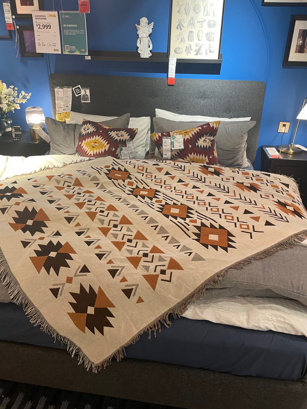 Aksu Archives Cotton Blanket Bohemian Throw