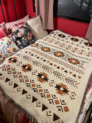 Aksu Archives Cotton Blanket Bohemian Throw