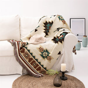 (Big Sale) Bohemia Cotton Blanket Throw Sucre Blankets