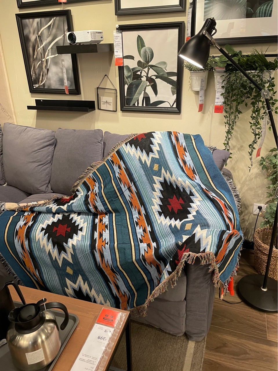 Bohemian Knitted Blankets Brunei Single Bed blanket Size 220×160