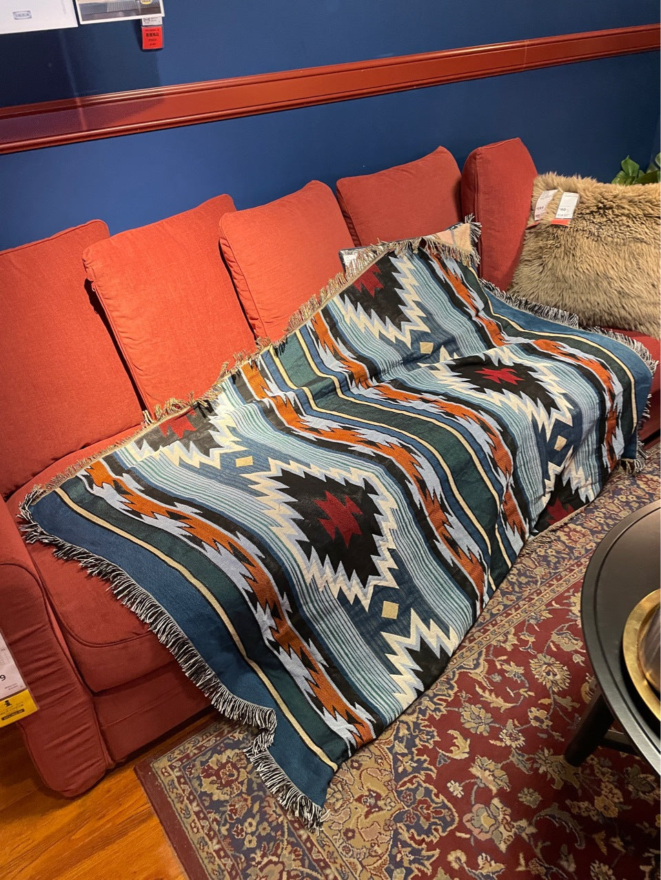 Bohemian Knitted Blankets Brunei Single Bed blanket Size 220×160