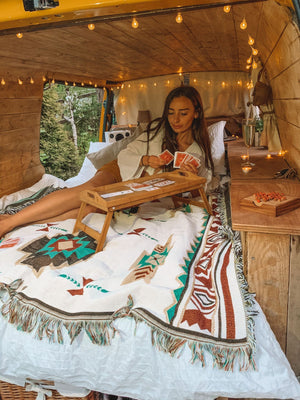 (Big Sale) Bohemia Cotton Blanket Throw Sucre Blankets