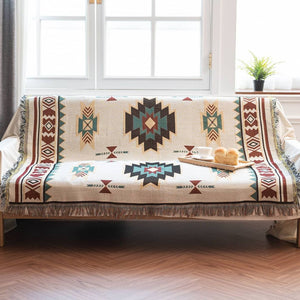 (Big Sale) Bohemia Cotton Blanket Throw Sucre Blankets