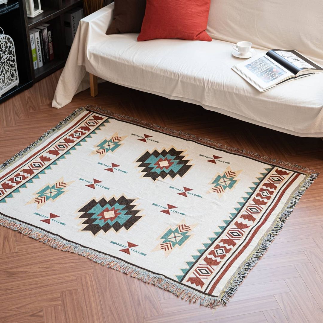 (Big Sale) Bohemia Cotton Blanket Throw Sucre Blankets