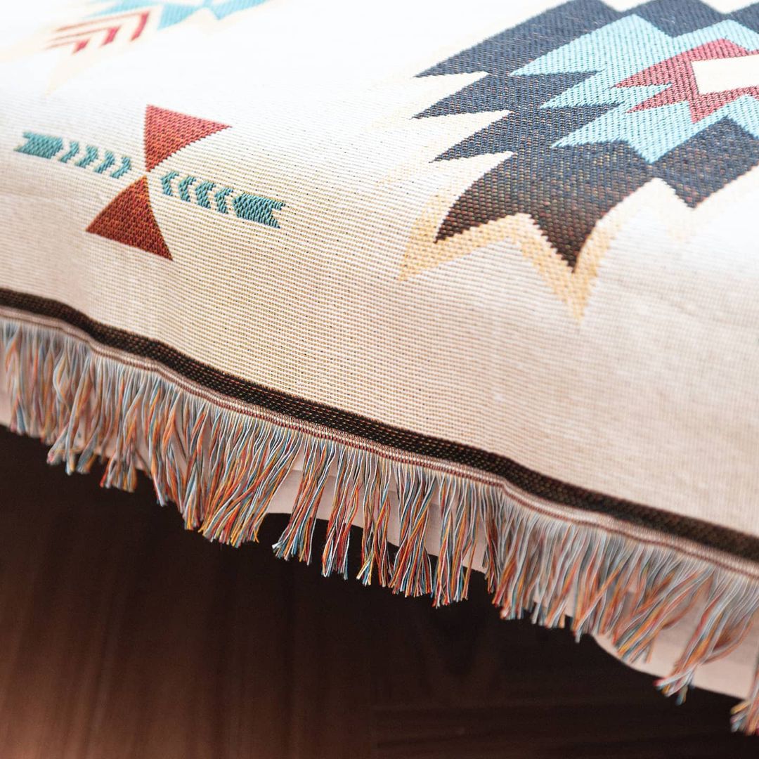 (Big Sale) Bohemia Cotton Blanket Throw Sucre Blankets