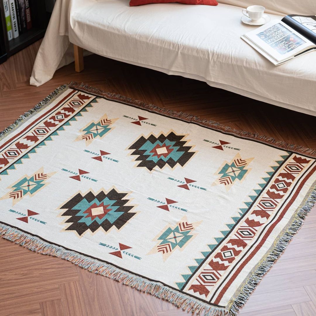 (Big Sale) Bohemia Cotton Blanket Throw Sucre Blankets