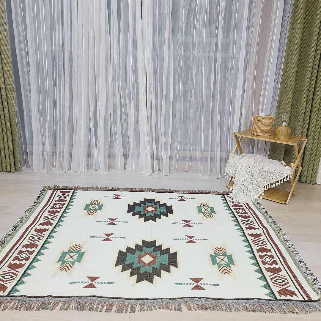 (Big Sale) Bohemia Cotton Blanket Throw Sucre Blankets
