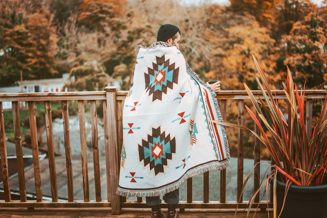 (Big Sale) Bohemia Cotton Blanket Throw Sucre Blankets