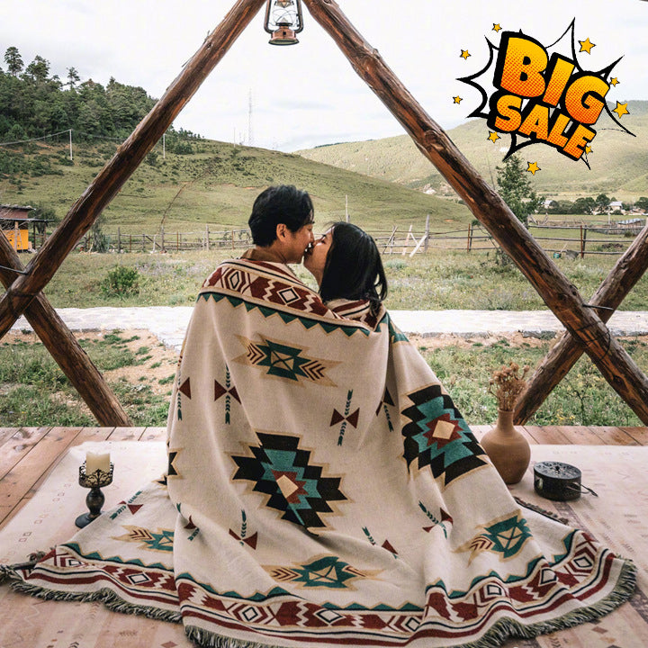 (Big Sale) Bohemia Cotton Blanket Throw Sucre Blankets