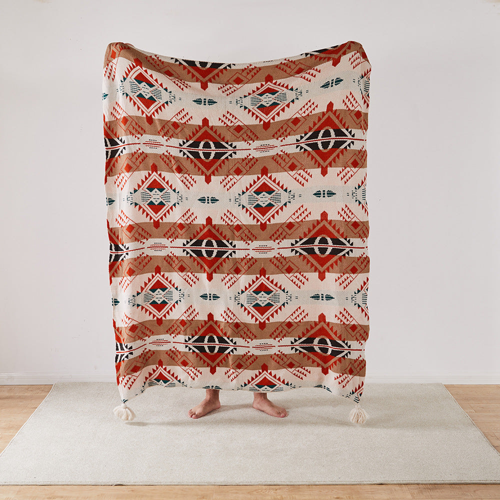 Soft Knitted Bohemian Blankets