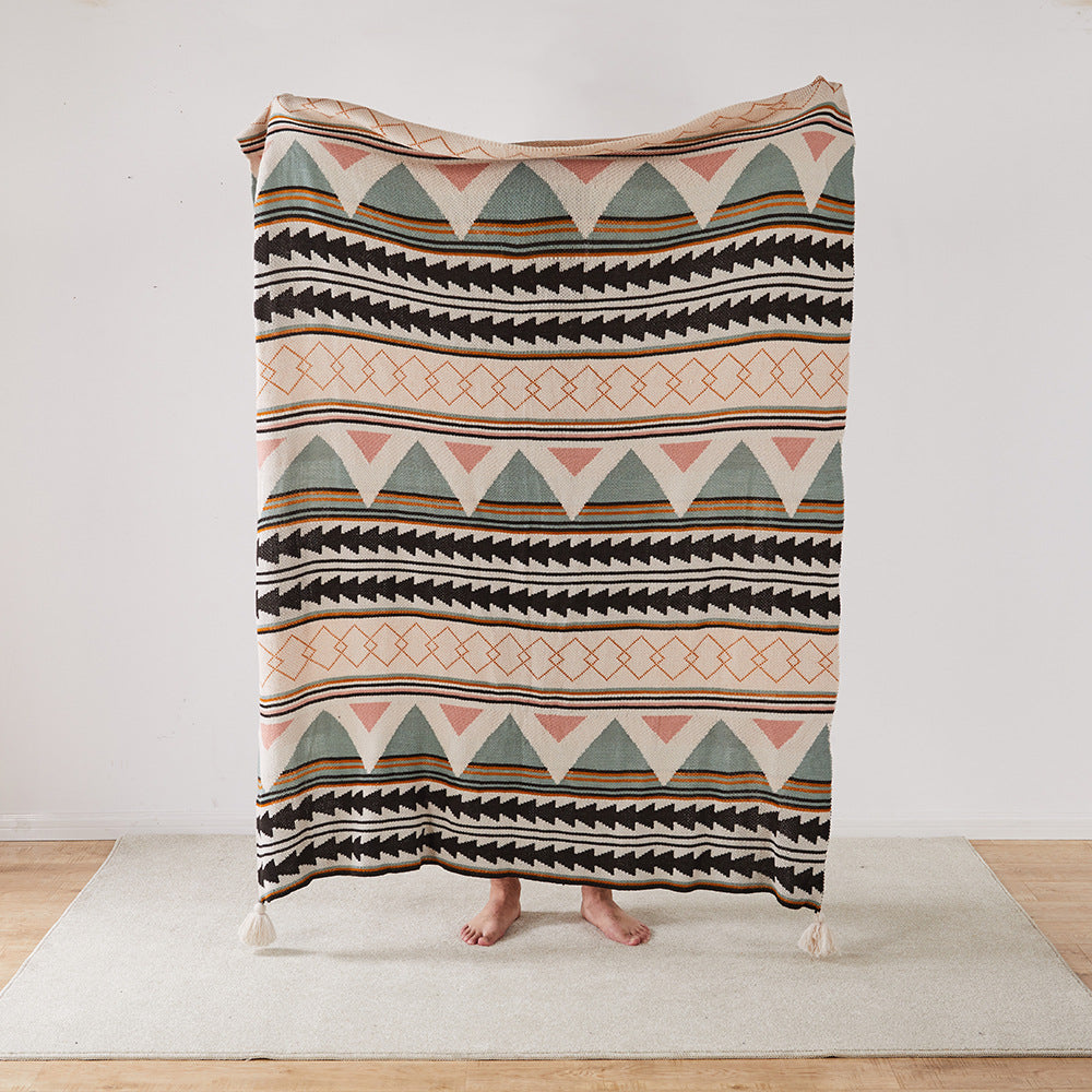 Soft Knitted Bohemian Blankets