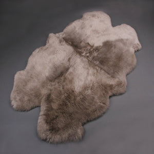 Australian Lambs Wool Rug Sheepskin Grey Long Wool Rug