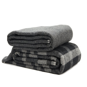 100% Australian Wool Throws Ausgolden Large Gray Wool Blankets