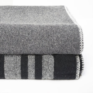 100% Australian Wool Throws Ausgolden Large Gray Wool Blankets