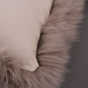 sheep fur cushion