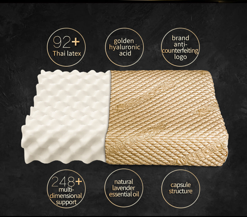 Natural Latex Pillow for Sleeping Firm Latex Neck Pillows for Pain Relief Sleeping