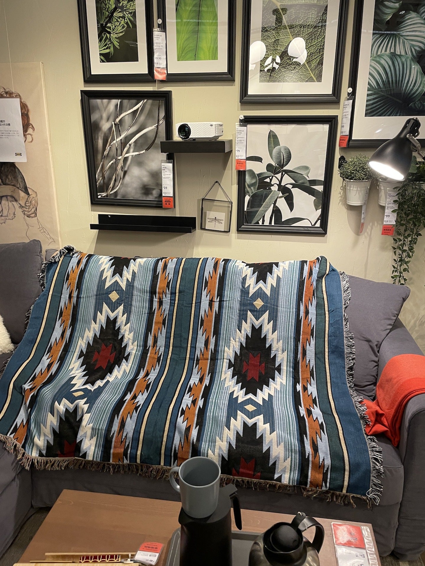 Bohemian Knitted Blankets Brunei Single Bed blanket Size 220×160