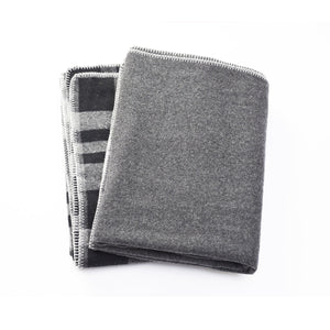 100% Australian Wool Throws Ausgolden Large Gray Wool Blankets