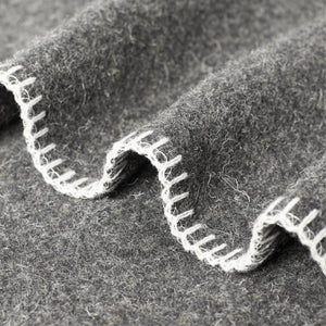 100% Australian Wool Throws Ausgolden Large Gray Wool Blankets