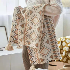 Soft Knitted Bohemian Blankets