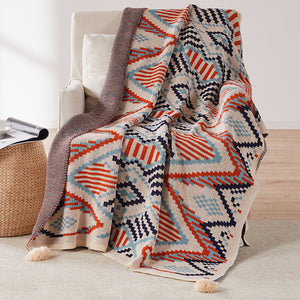 Soft Knitted Bohemian Blankets