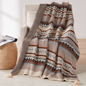 Soft Knitted Bohemian Blankets